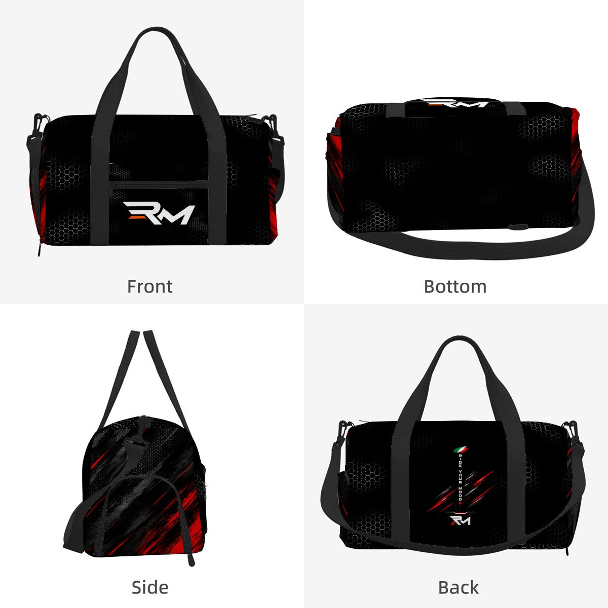 RM Ride Mood Performance Gym Bag – Black