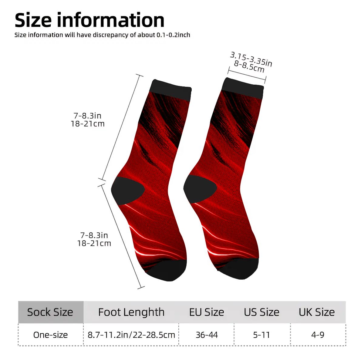 RM Red – Performance Crew Socks