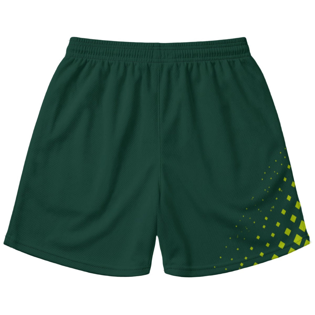 RM PADEL – Pixel Flow Dark Green / Lime | Performance Shorts