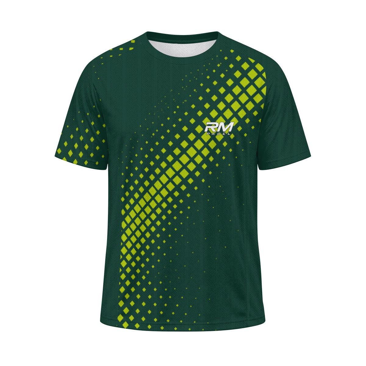 RM PADEL – Pixel Flow Dark Green / Lime | Performance Jersey