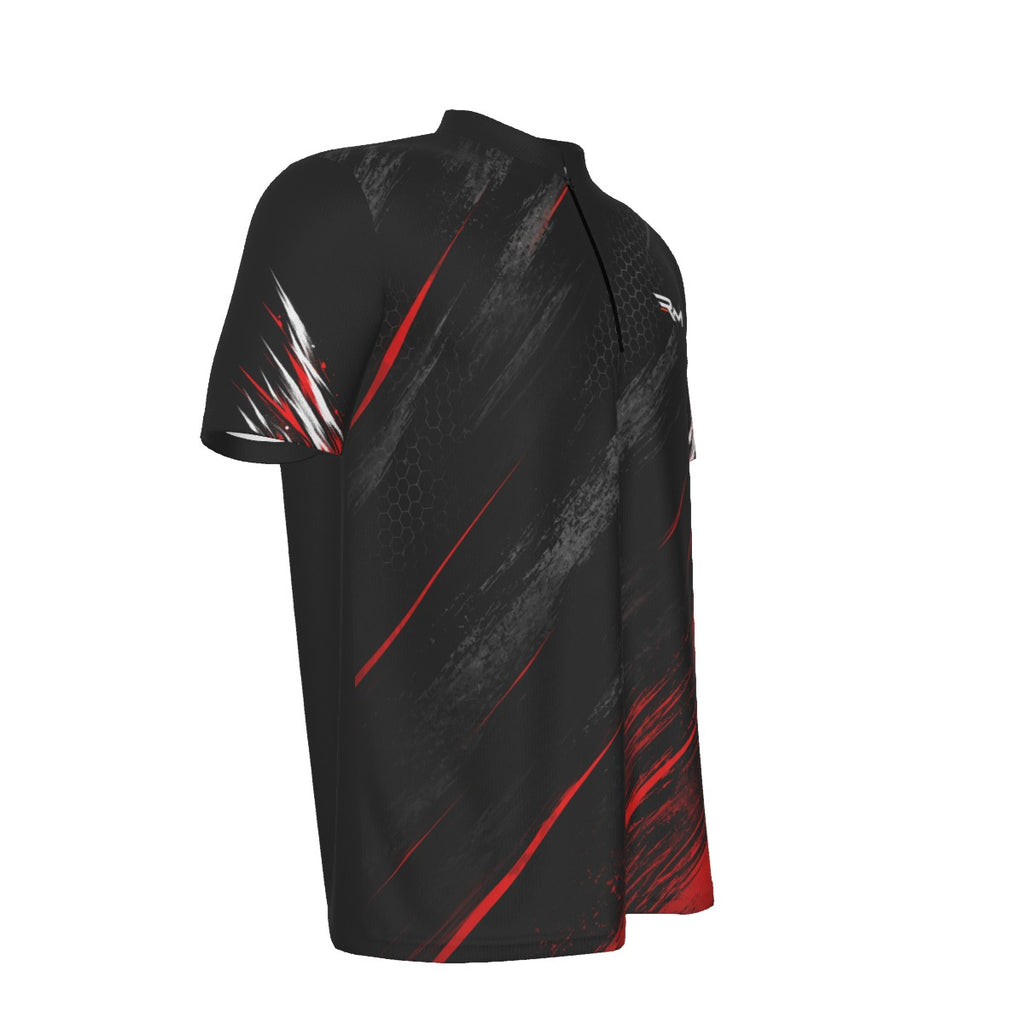 RM RIGHT HARD ZIP – Men's Performance Cycling T-Shirt | Black