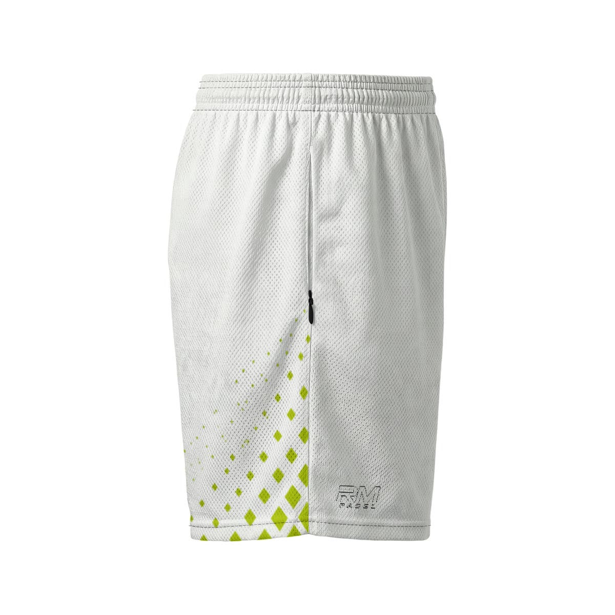 RM PADEL – Pixel Flow White / Lime | Performance Shorts