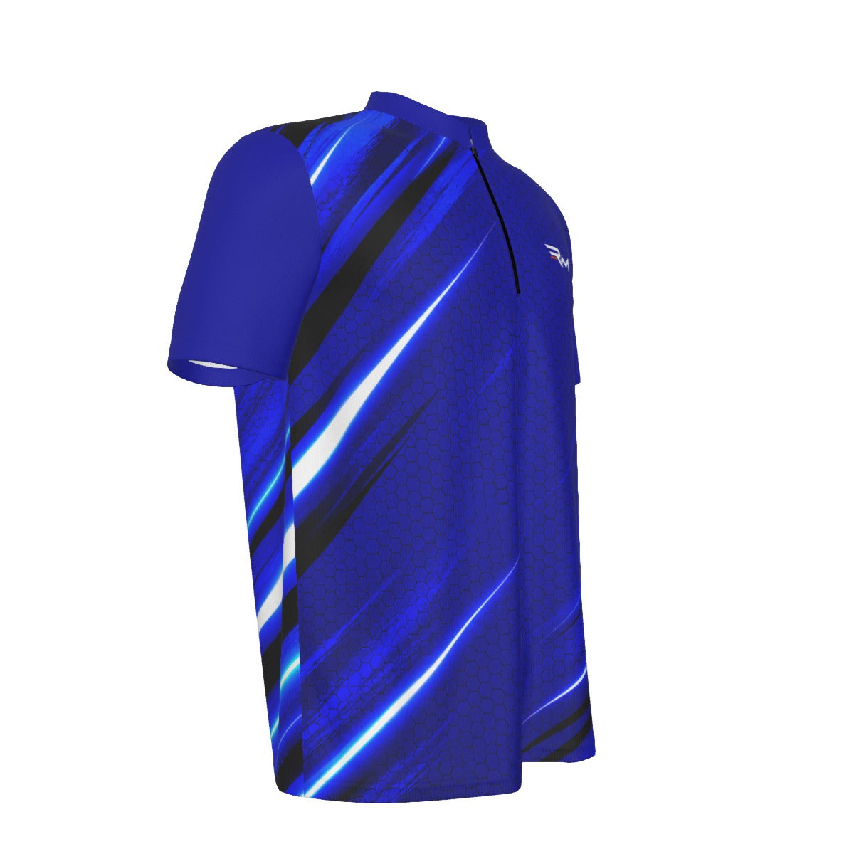 RM RIGHT HARD ZIP – Men's Performance Cycling T-Shirt | Atomic Blue