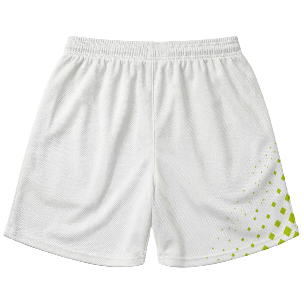 RM PADEL – Pixel Flow White / Lime | Performance Shorts