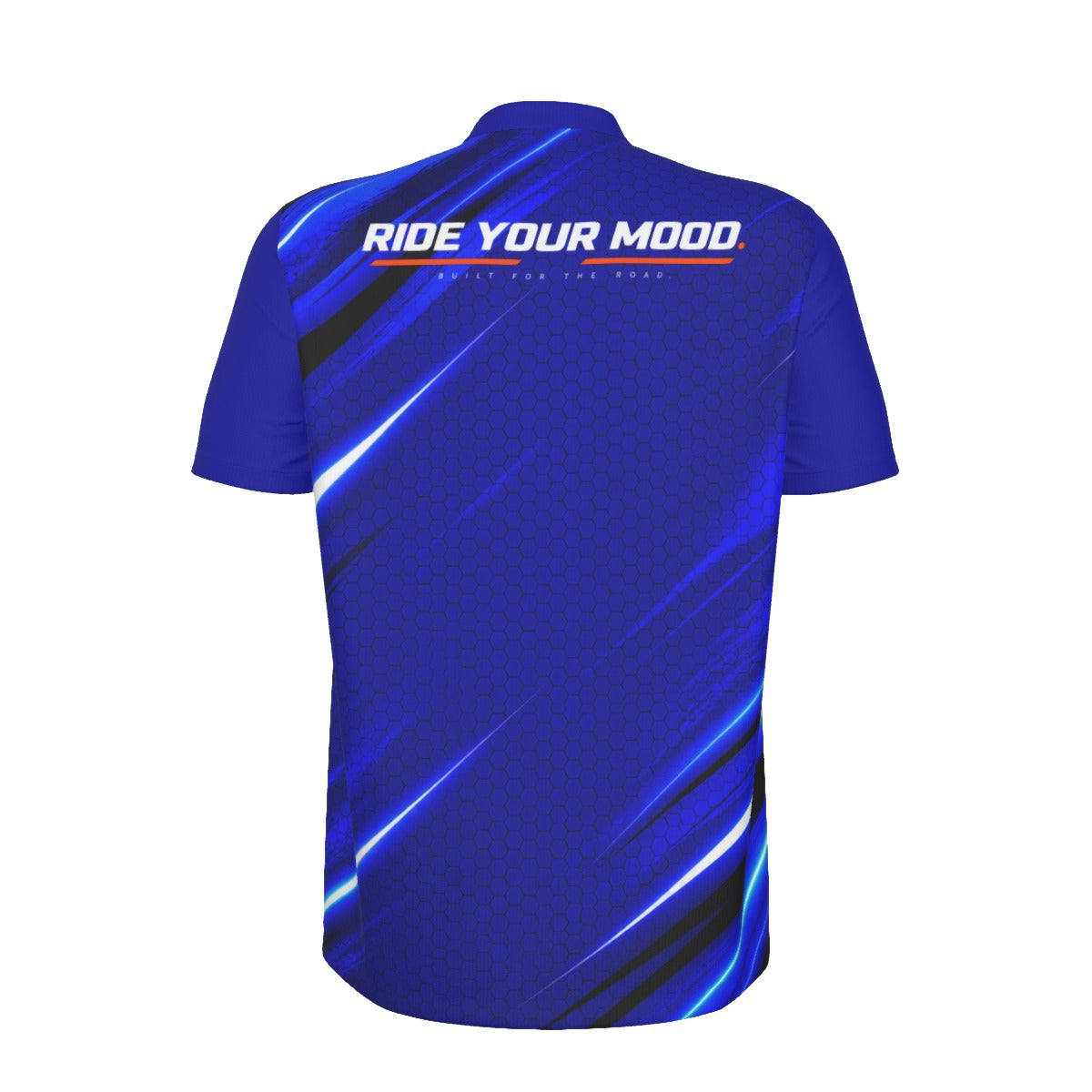 RM RIGHT HARD ZIP – Men's Performance Cycling T-Shirt | Atomic Blue