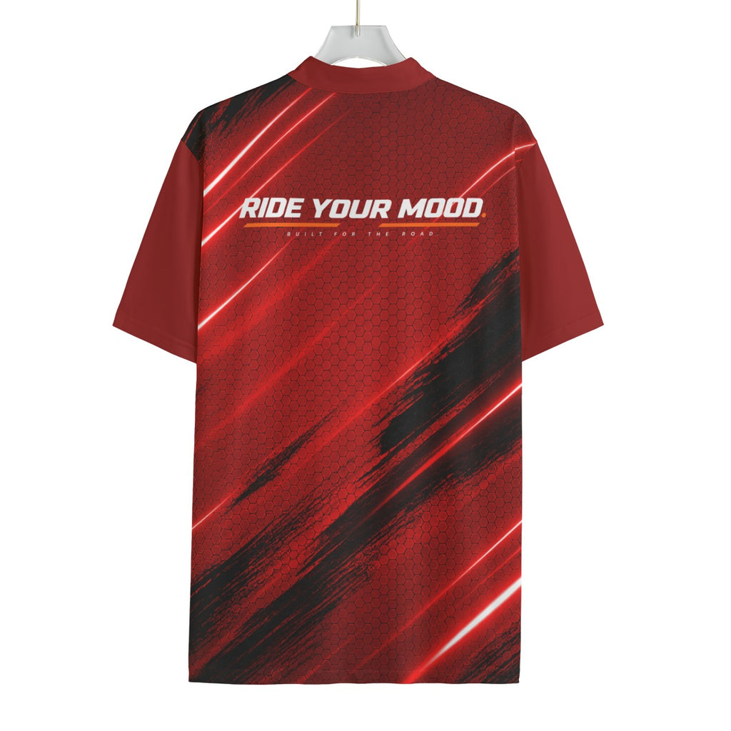 RM RIGHT HARD ZIP – Men's Performance Cycling T-Shirt | Red