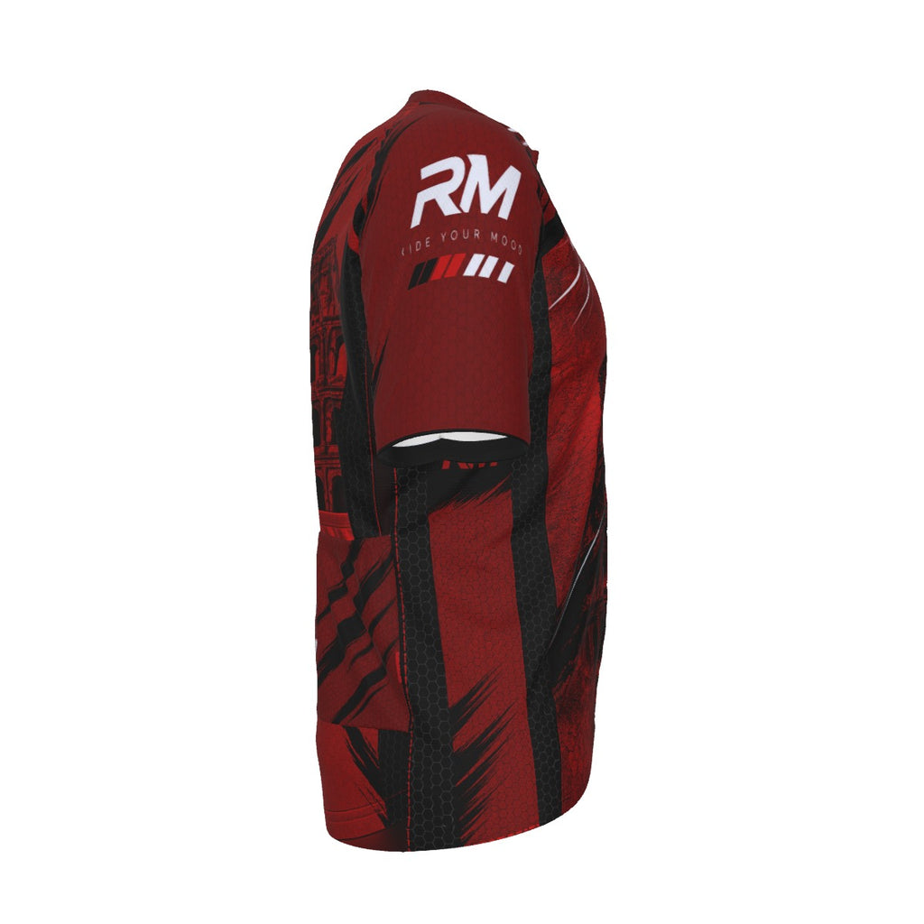 RM RIGHT HARD – Men’s Performance Cycling Jersey | Red