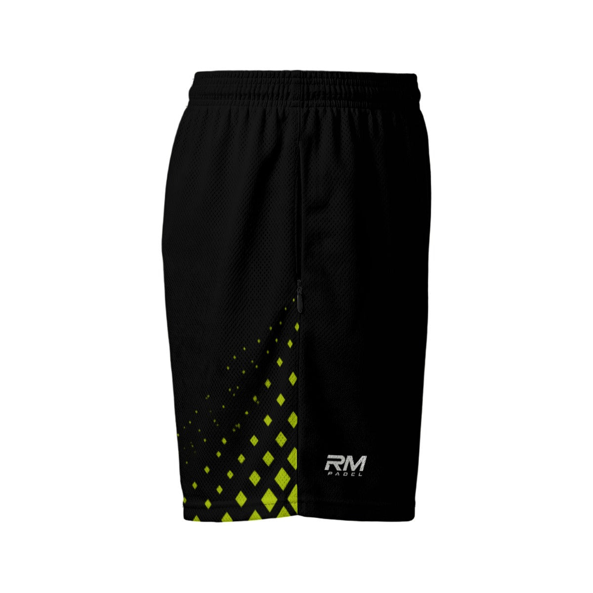 RM PADEL – Pixel Flow Black / Lime | Performance Shorts