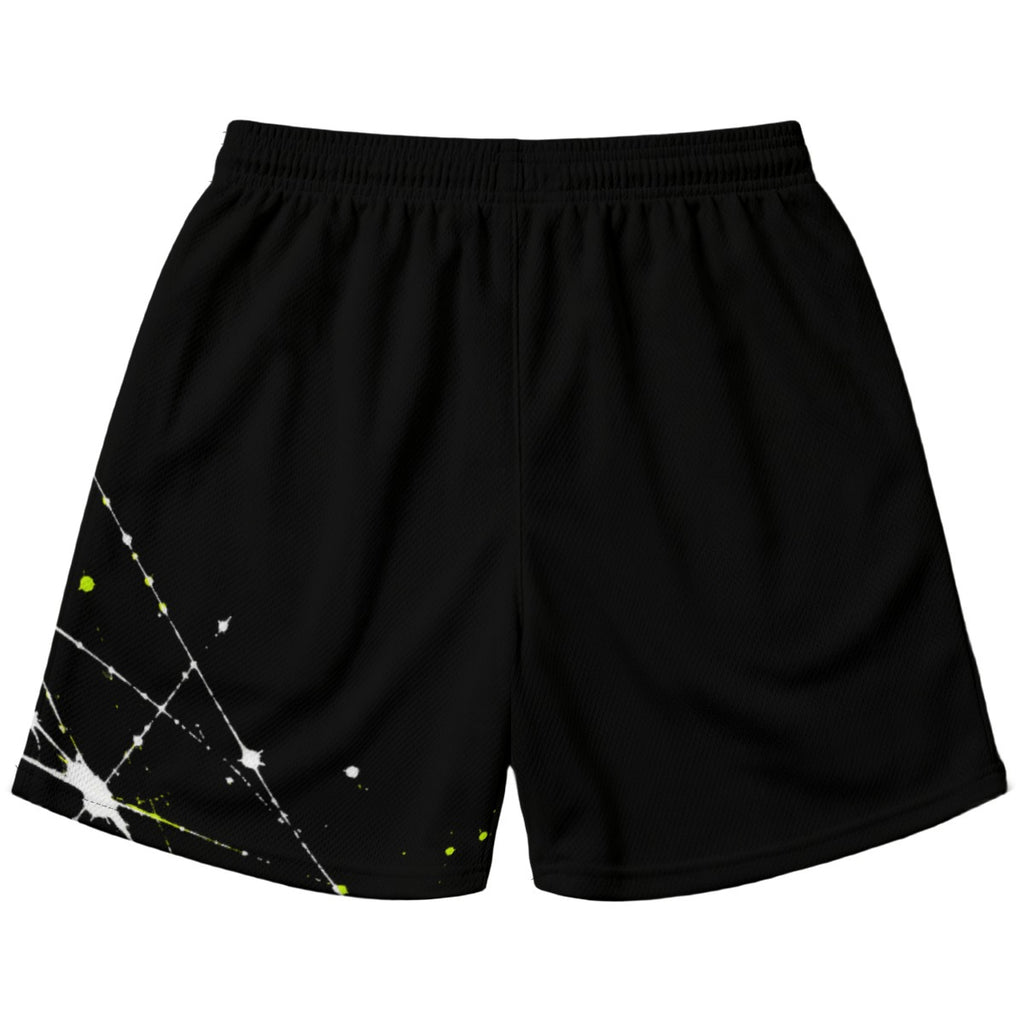 RM PADEL – SHATTER Carbon Black / Mint Lime | Performance Shorts