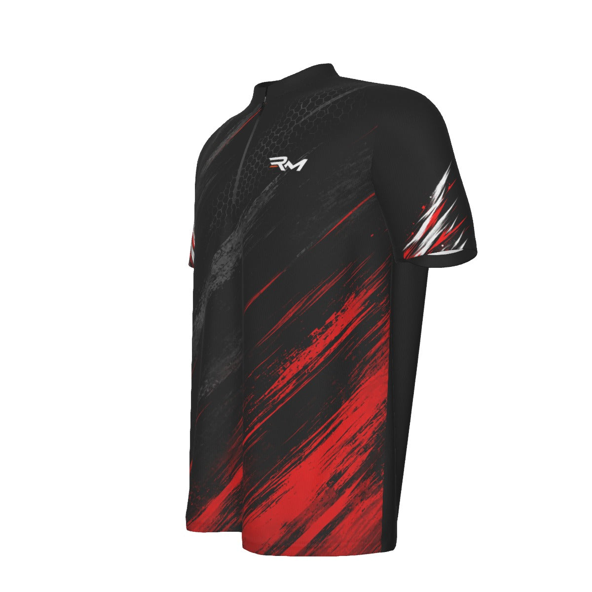 RM RIGHT HARD ZIP – Men's Performance Cycling T-Shirt | Black