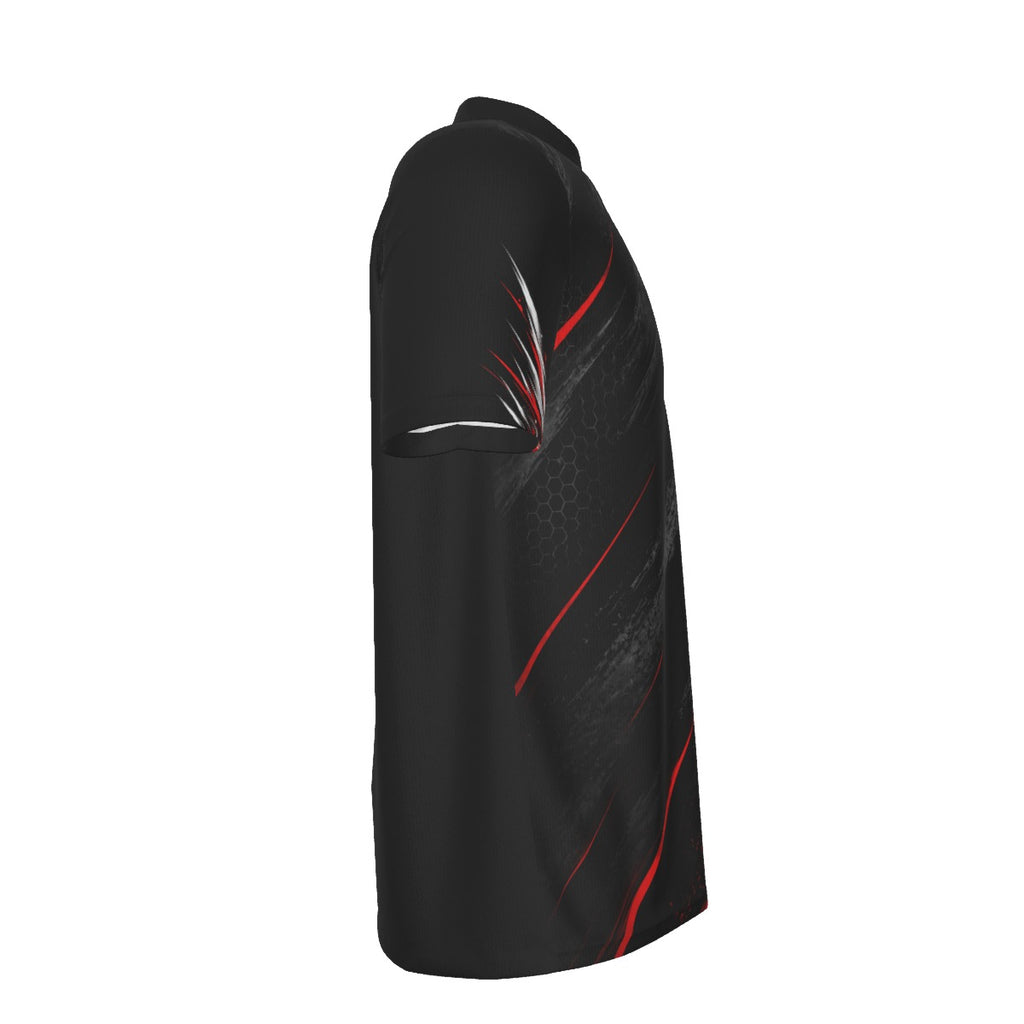 RM RIGHT HARD ZIP – Men's Performance Cycling T-Shirt | Black
