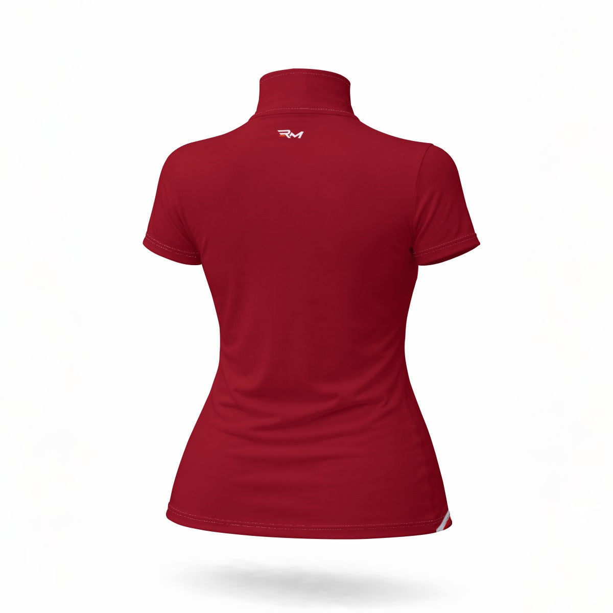 All Over Print Women's Short Sleeve Stand Collar T-Shirt