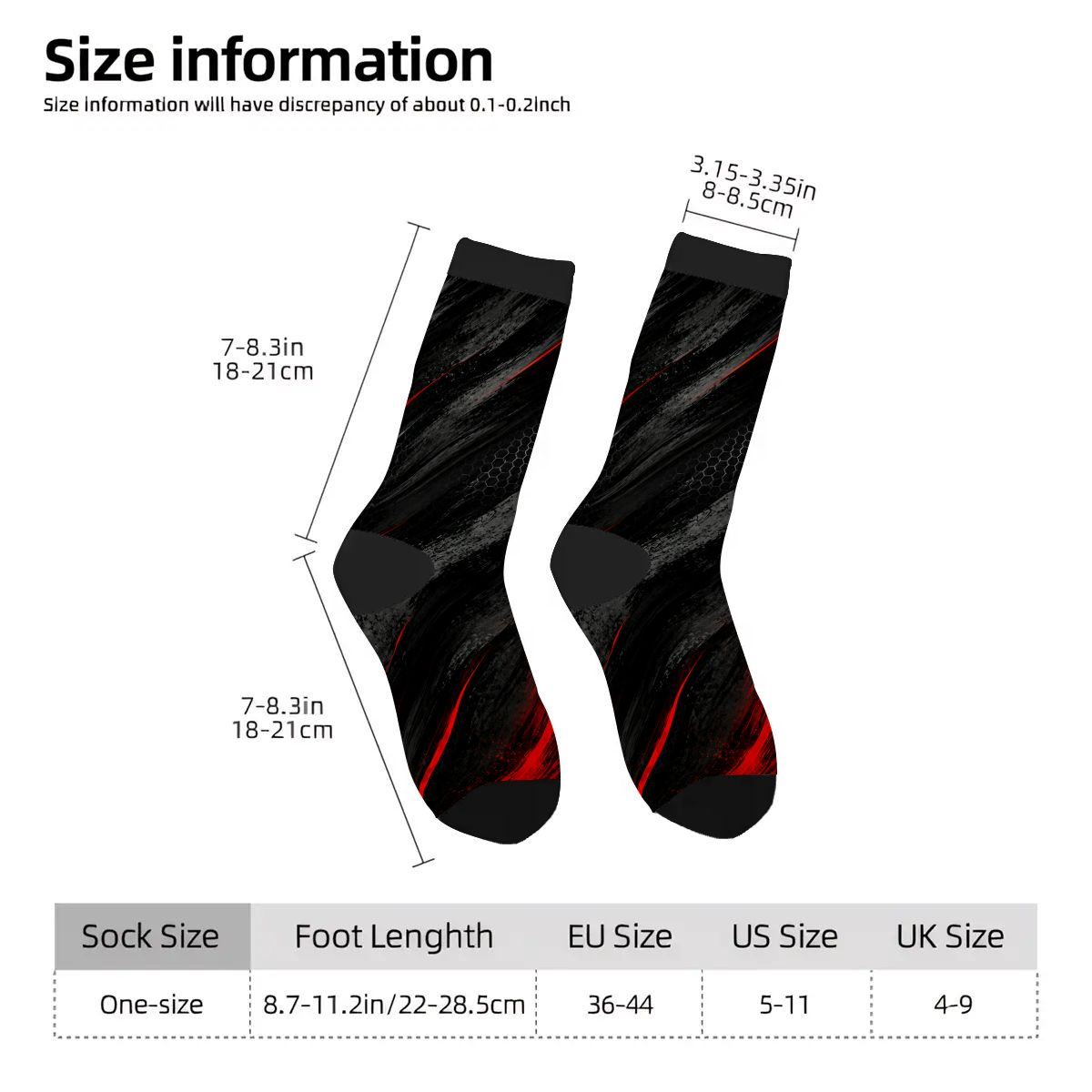 RM Black – Performance Crew Socks