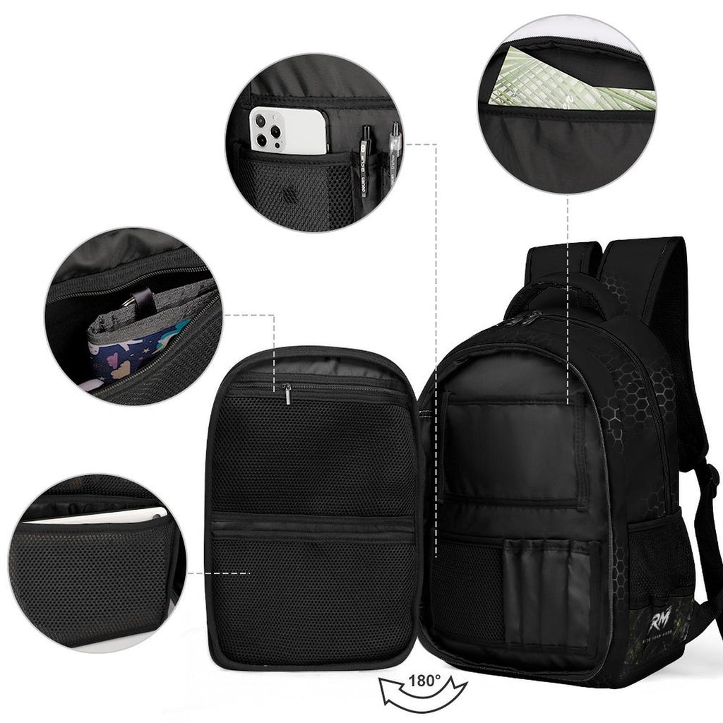 RM PADEL - Performance Backpack / Black & Lime