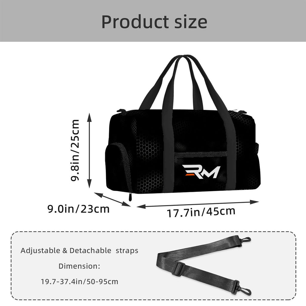 RM Ride Mood Performance Gym Bag – Total Black
